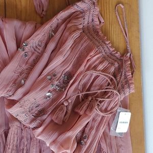 Free People Embellished Slip Dress NWT